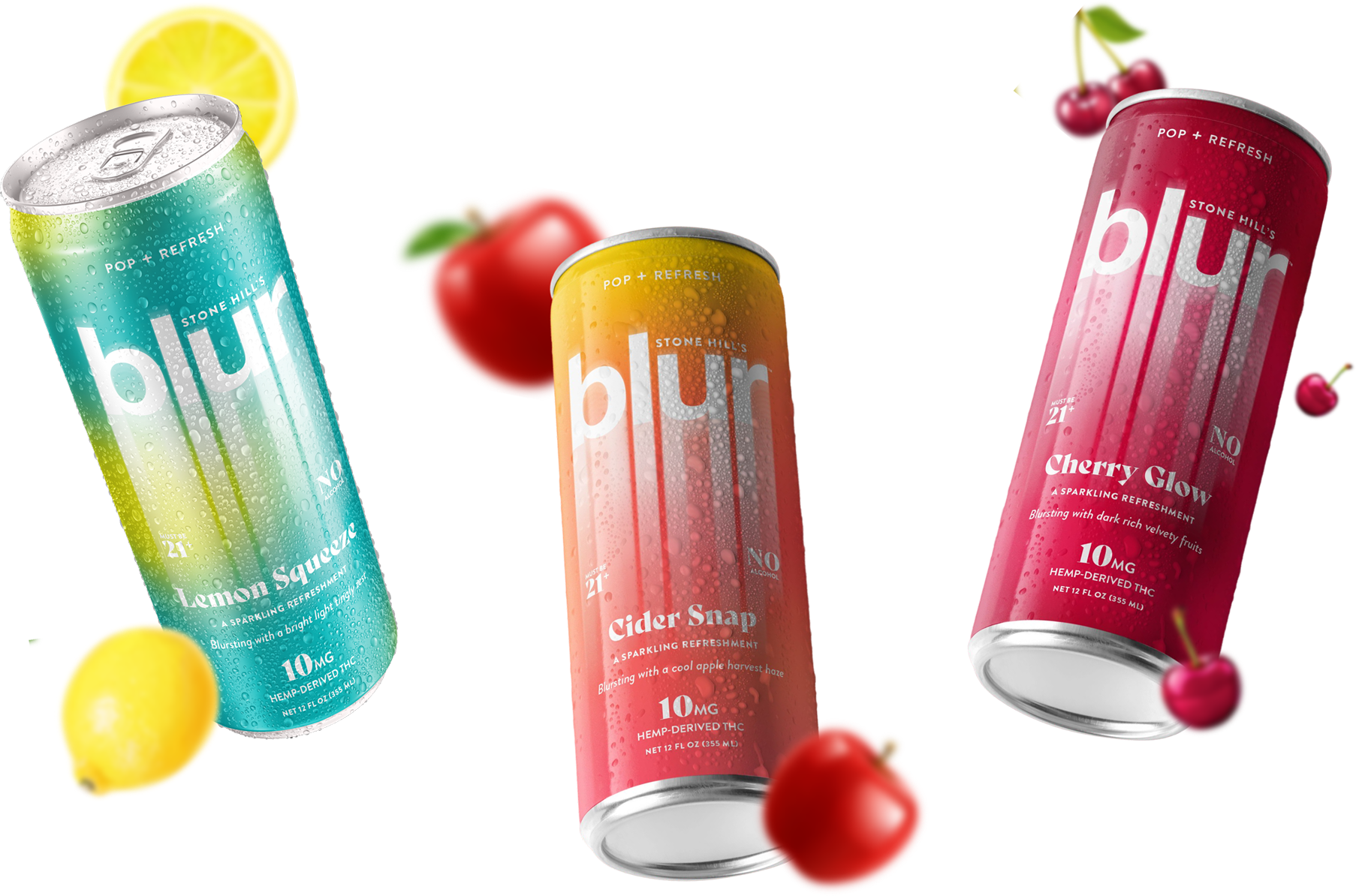 Blur beverage cans